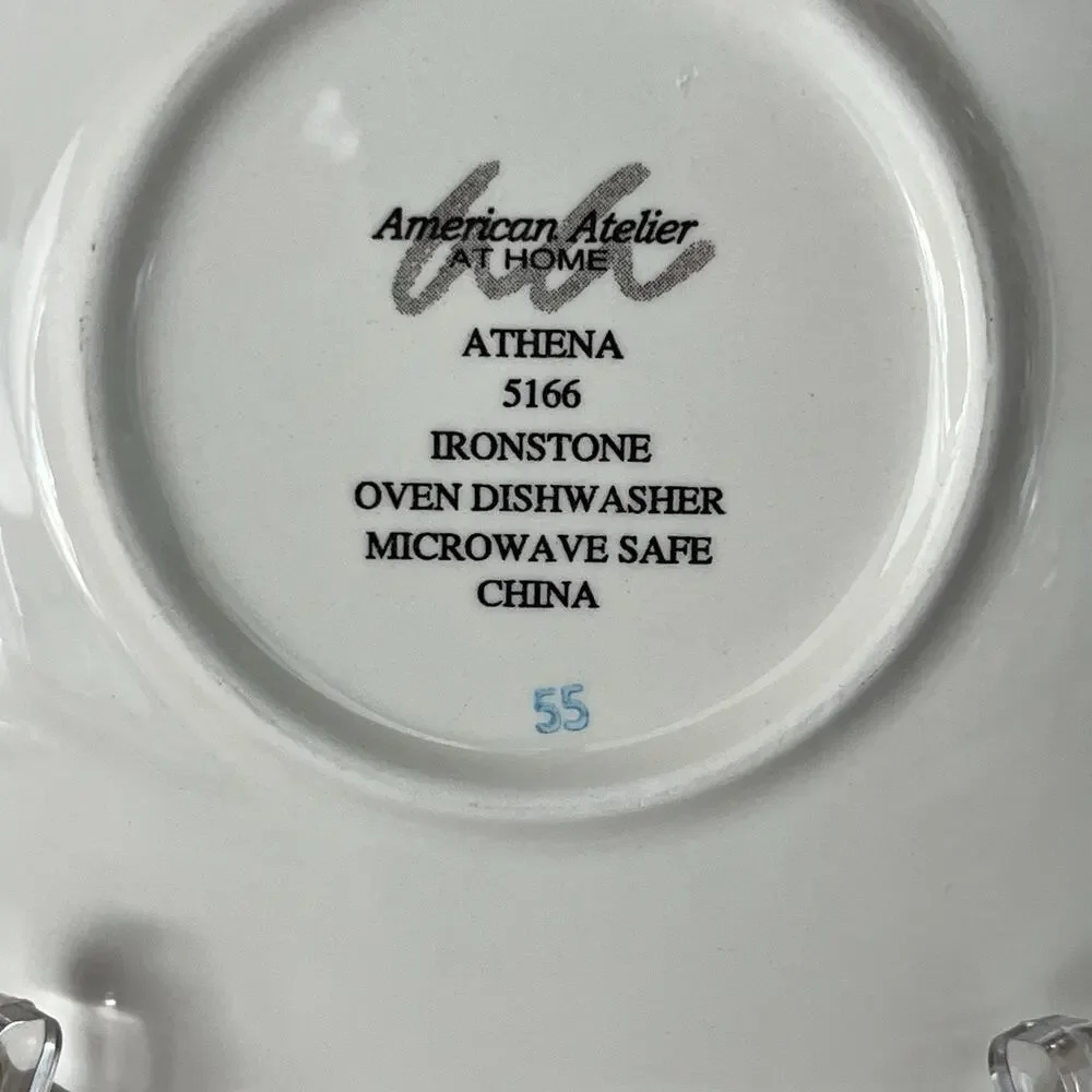 American Atelier Athena 5166 Ironstone Saucer 6